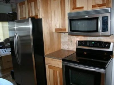 Custom Cabinetry, Wall Paneling and Granite Countertop Installation