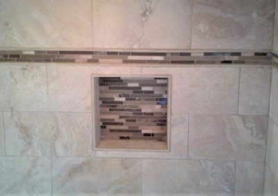 Shower Wall Niche and Soap Storage Installation