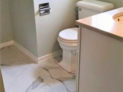 Toilet Replacement and Flooring Tiles Replacement